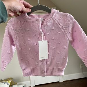 NWT Jamie Kay 3-6 Dottie cardigan